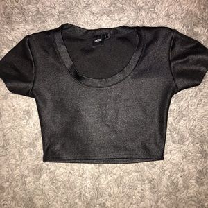 Black crop top